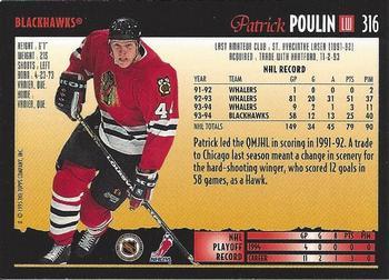 1994-95 Topps Premier - Special Effects #316 Patrick Poulin Back