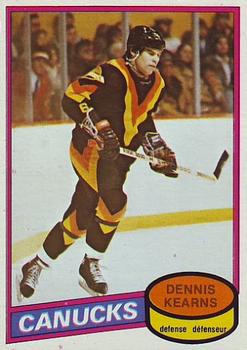 1980-81 O-Pee-Chee #392 Dennis Kearns Front