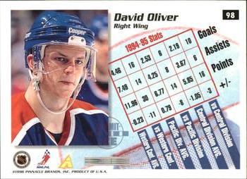 1995-96 Summit - Ice #98 David Oliver Back