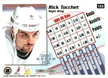 1995-96 Summit - Ice #103 Rick Tocchet Back