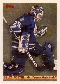 1995-96 Topps - Canadian Gold #8CG Felix Potvin Front