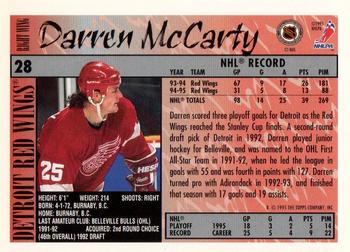 1995-96 Topps - O-Pee-Chee #28 Darren McCarty Back