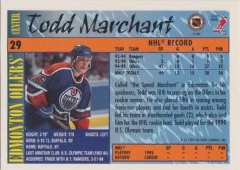 1995-96 Topps - O-Pee-Chee #29 Todd Marchant Back