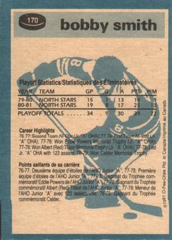 1981-82 O-Pee-Chee #170 Bobby Smith Back