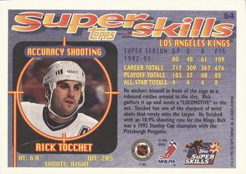 1995-96 Topps Super Skills - Platinum #64 Rick Tocchet Back