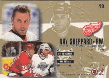1995-96 Ultra - Gold Medallion #49 Ray Sheppard Back