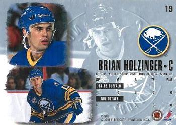 1995-96 Ultra - Gold Medallion #19 Brian Holzinger Back