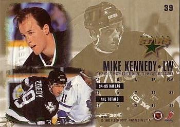 1995-96 Ultra - Gold Medallion #39 Mike Kennedy Back