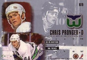 1995-96 Ultra - Gold Medallion #69 Chris Pronger Back