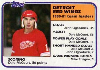 1981-82 Topps #51 Dale McCourt Front