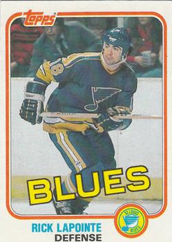 1981-82 Topps #W119 Rick Lapointe Front