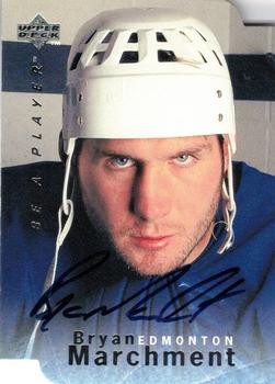 1995-96 Upper Deck Be a Player - Autographs Die Cut #S39 Bryan Marchment Front
