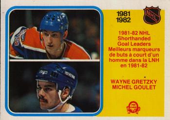 1982-83 O-Pee-Chee #237 Wayne Gretzky / Michel Goulet Front