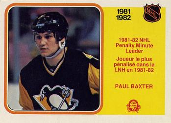 1982-83 O-Pee-Chee #238 Paul Baxter Front