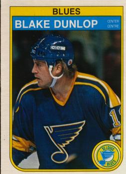 1982-83 O-Pee-Chee #301 Blake Dunlop Front