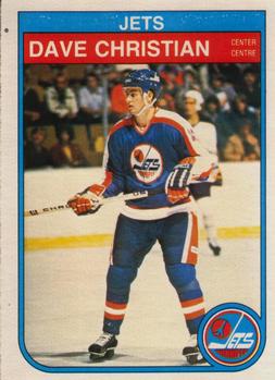 1982-83 O-Pee-Chee #377 Dave Christian Front