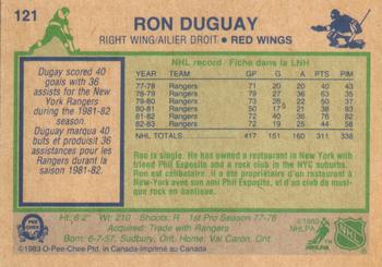 1983-84 O-Pee-Chee #121 Ron Duguay Back