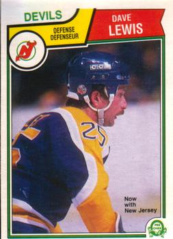 1983-84 O-Pee-Chee #158 Dave Lewis Front