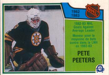 1983-84 O-Pee-Chee #221 Pete Peeters Front
