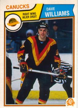 1983-84 O-Pee-Chee #363 Dave Williams Front