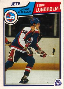 1983-84 O-Pee-Chee #387 Bengt Lundholm Front
