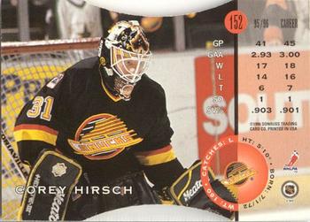 1996-97 Leaf - Press Proofs #152 Corey Hirsch Back