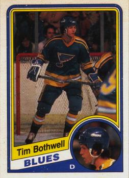 1984-85 O-Pee-Chee #182 Tim Bothwell Front