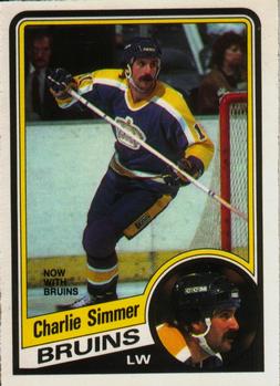 1984-85 O-Pee-Chee #90 Charlie Simmer Front