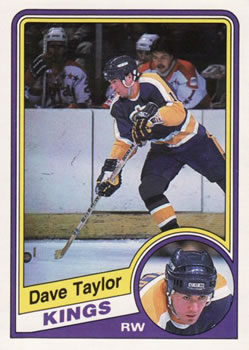 1984-85 O-Pee-Chee #92 Dave Taylor Front