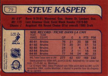 1985-86 O-Pee-Chee #79 Steve Kasper Back