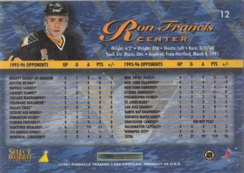 1996-97 Select Certified - Artist's Proofs #12 Ron Francis Back