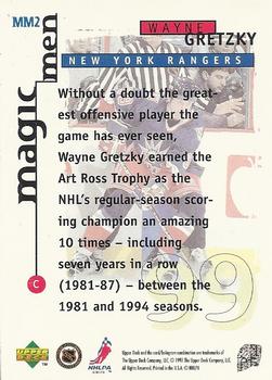 1997-98 Collector's Choice - Magic Men #MM2 Wayne Gretzky Back