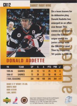 1997-98 Collector's Choice - You Crash the Game Exchange #CR12 Donald Audette Back