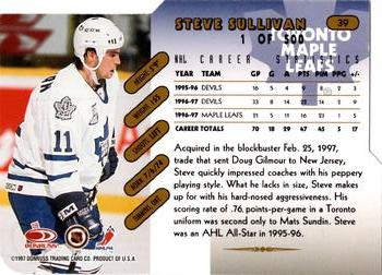 1997-98 Donruss - Press Proof Gold #39 Steve Sullivan Back