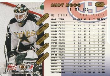1997-98 Donruss - Press Proof Gold #40 Andy Moog Back