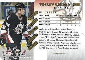 1997-98 Donruss - Press Proof Gold #217 Vaclav Varada Back