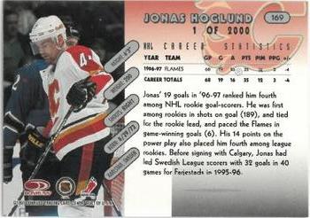 1997-98 Donruss - Press Proof Silver #169 Jonas Hoglund Back