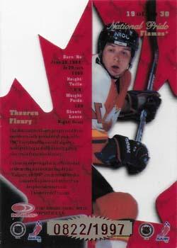 1997-98 Donruss Canadian Ice - National Pride #19 Theoren Fleury Back