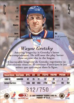 1997-98 Donruss Canadian Ice - Provincial Series #5 Wayne Gretzky Back