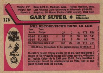 1987-88 O-Pee-Chee #176 Gary Suter Back