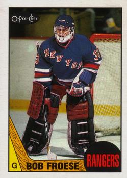 1987-88 O-Pee-Chee #195 Bob Froese Front