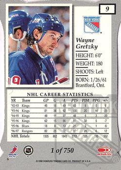 1997-98 Donruss Elite - Aspirations #9 Wayne Gretzky Back