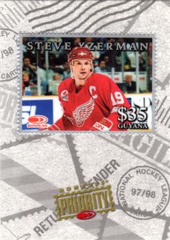 1997-98 Donruss Priority - Stamps Silver #NNO Steve Yzerman Front