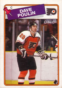 1988-89 O-Pee-Chee #100 Dave Poulin Front