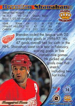 1997-98 Pacific Crown Collection - Copper #14 Brendan Shanahan Back