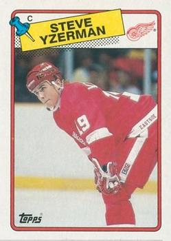 1988-89 Topps #196 Steve Yzerman Front