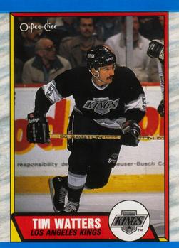 1989-90 O-Pee-Chee #212 Tim Watters Front