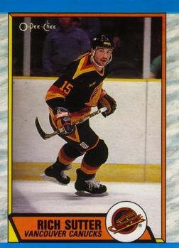 1989-90 O-Pee-Chee #282 Rich Sutter Front