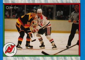 1989-90 O-Pee-Chee #308 New Jersey Devils Front