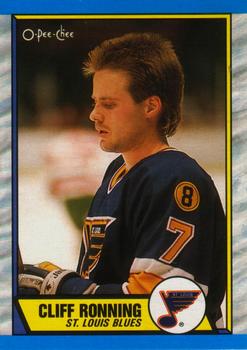 1989-90 O-Pee-Chee #45 Cliff Ronning Front